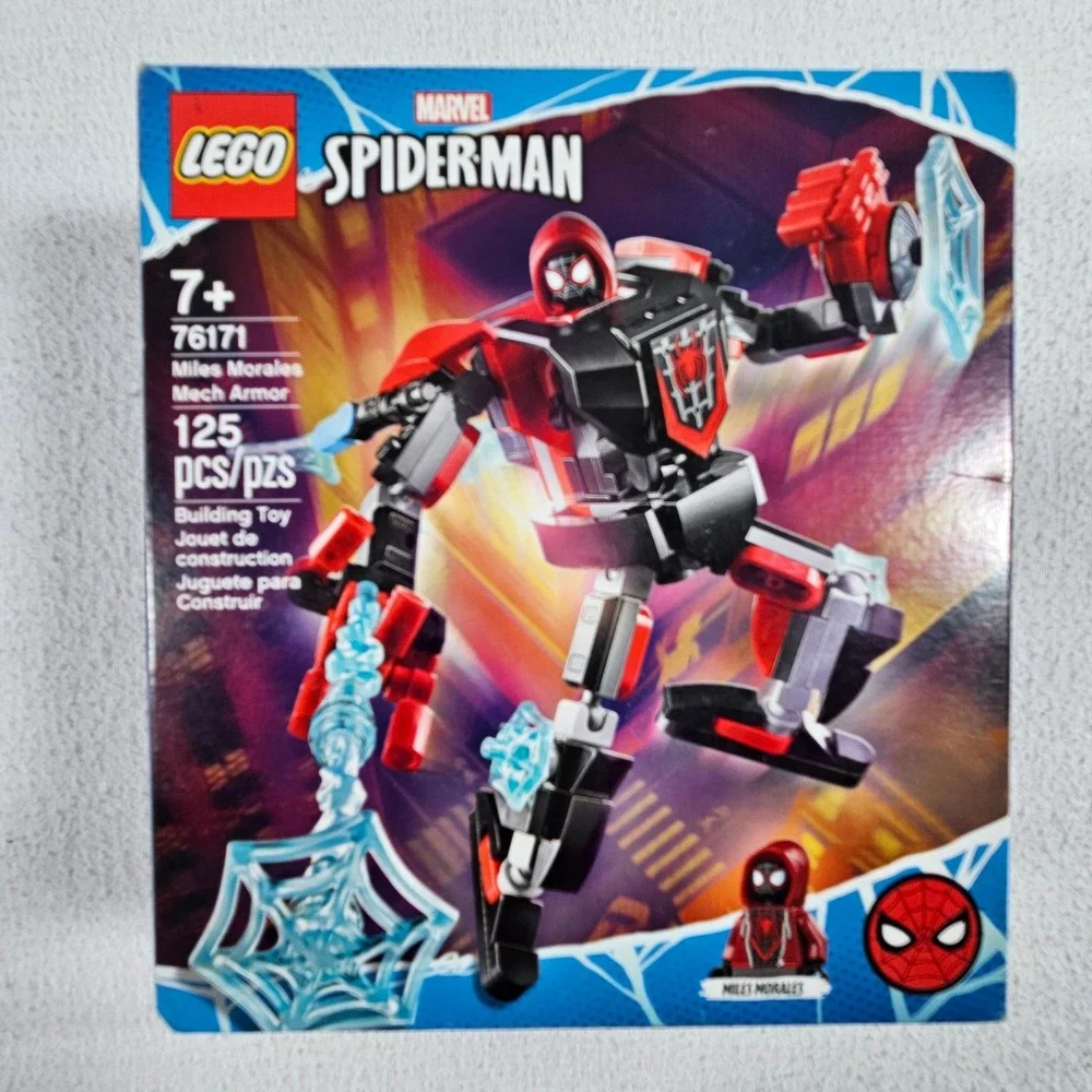 LEGO Miles Morales Mech Armor 76171 Marvel Spider-Man Kids Black Red 125pc New